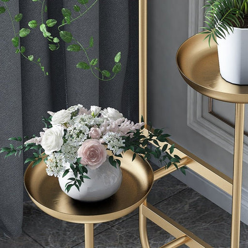 Luxury Golden Plant Stand for Indoor Porch, Living Room, Balcony image | luxury furniture | indoor plant stand | home decor