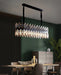 MIRODEMI® Black crystal ceiling chandelier for dining room, kitchen island, living room