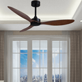 MIRODEMI® 52" Fashion Ceiling Fan With Lamp, Plastic Blades and Remote Control image | luxury furniture | fans with lamp