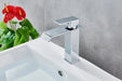 MIRODEMI® Black/Chrome Waterfall Vanity Sink Basin Faucet Single Lever Chrome 3