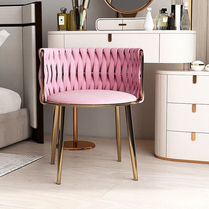 Light Luxury Nordic Single Sofa Chair Pink