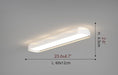 MIRODEMI® Modern Rectangle LED Ceiling Lamp for Corridor, Bedroom, Kitchen image | luxury lighting | rectangle ceiling lamps
