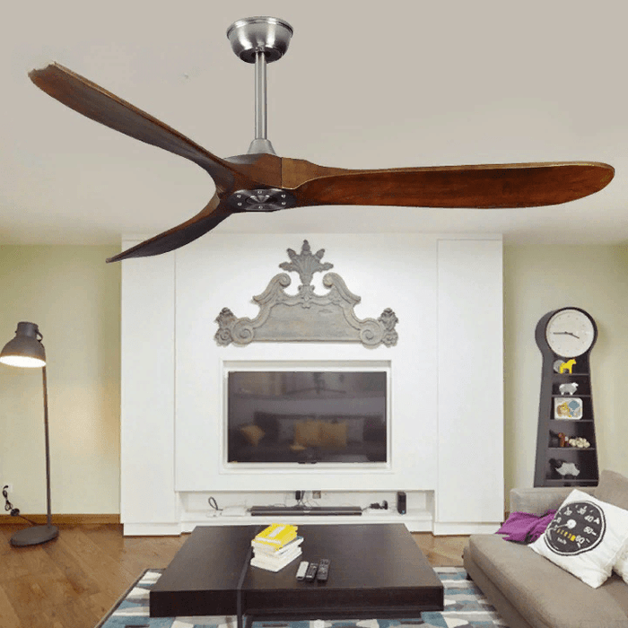 MIRODEMI® 88" Modern Ceiling Fan with Remote Control and Solid Wood Blades