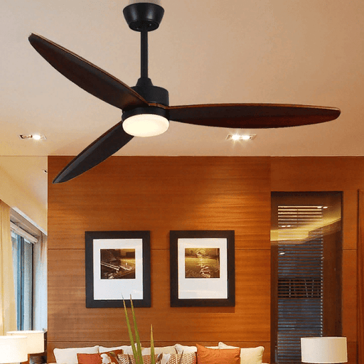 MIRODEMI® 48" Modern LED Ceiling Fan made of Solid Wood with Remote Control image | luxury furniture | wooden ceiling fans