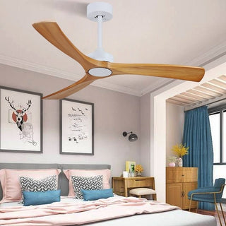 MIRODEMI® 36" Simple Wooden Ceiling Fan with Remote Control and Blades Made of Solid Wood image | luxury furniture