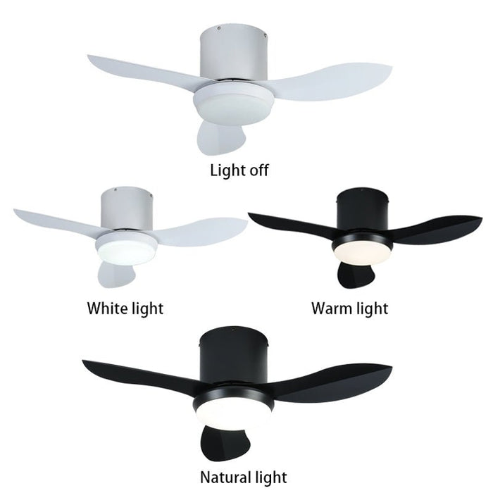 MIRODEMI® 36" Modern LED Ceiling Fan with Lamp and Remote Control