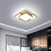 MIRODEMI® Modern Ceiling Light for Living Room, Bedroom, Dining Room Brightness Dimmable / Gold / L16.5xW16.5" / L42.0xH42.0cm