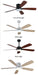 MIRODEMI® 42" LED Ceiling Fan with Lamp and 5 Plywood Blades image | luxury furniture | ceiling fans with lighting