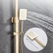 MIRODEMI® Gold/Black/Brushed Stainless Steel Shower Faucet Rainfall Bath Shower Set image | luxury lighting | home decoration