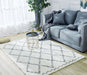 Modern White Soft Rectangle Area Carpet 3'11"х5'3" (120х160cm) / 3
