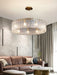 MIRODEMI® Modern home decor round hanging chandelier for dining room, living room A / Dia23.6*H9.4" / Warm Light (3000K)