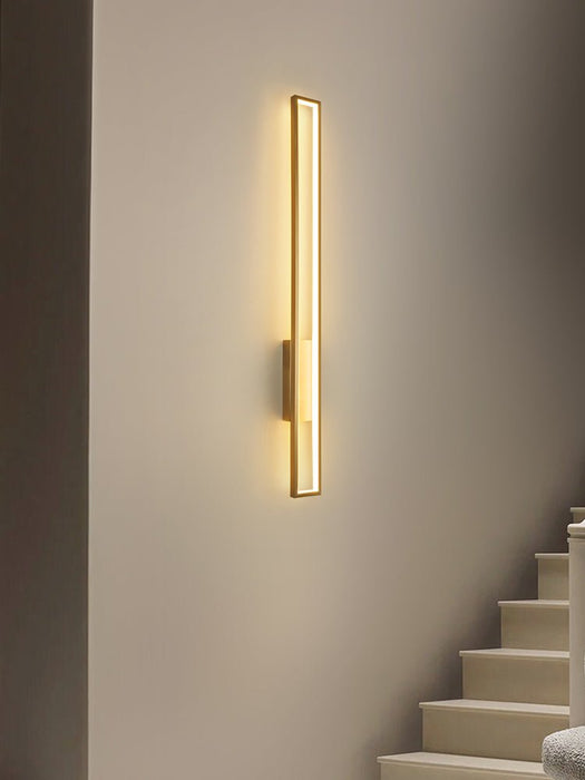 MIRODEMI® Luxury Retro Copper LED Wall Sconce for Staircase, Bedroom image | luxury lighting | luxury wall sconce | wall lamp