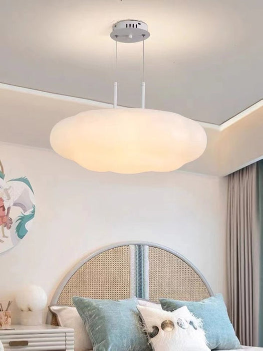 MIRODEMI® Cloud Pumpkin Shaped Drum Pendant Lamp for Children's Room Changeable / D / L30.0xH15.0cm / L11.8xH5.9"