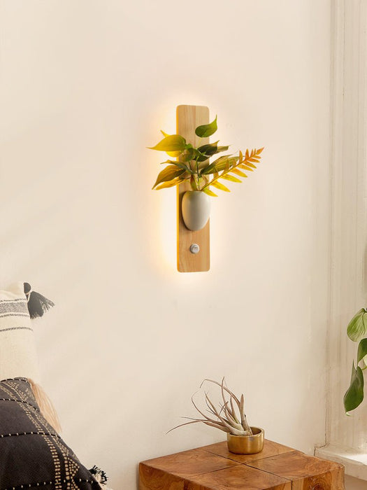 MIRODEMI® Modern Artificial Plant Wall Lamp for Living Room