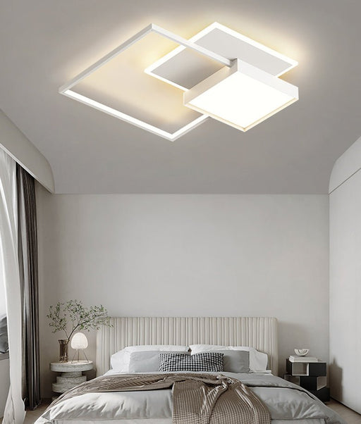 MIRODEMI® Modern Geometric LED Ceiling Light For Bedroom, Living Room, Study A