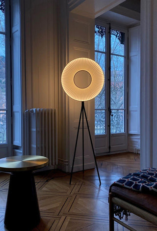 MIRODEMI® Creative LED Lamp with Fabric Pleats in a Minimalist Style for Living Room image | luxury furniture | led lamps