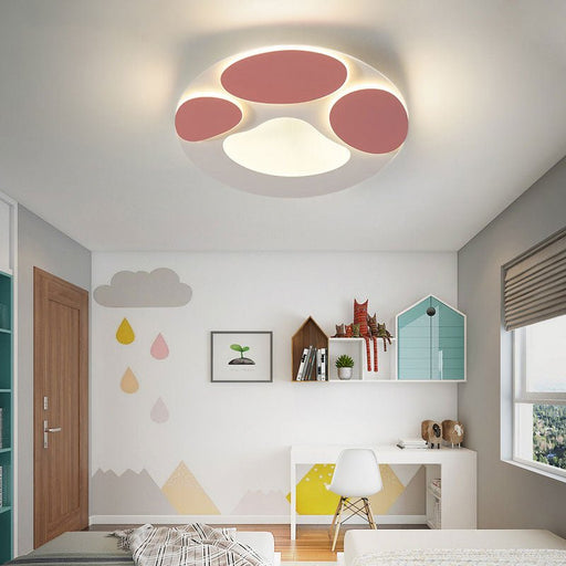 MIRODEMI® Cute Cat Paw Shaped LED Ceiling Light for Bedroom, Kids Room Cool Light / Dia11.8" / Dia30.0cm
