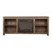 Classic Cubby Fireplace TV Stand Made in Espresso Color