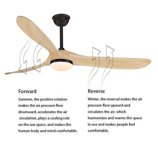 MIRODEMI® 60" Modern Wooden LED Ceiling Fan with Remote Control image | luxury furniture | modern ceiling fans with lamp