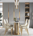 Gold Light Luxury Leather Dining Chair