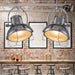 MIRODEMI® Iron Factory Vintage Pendant Light for Bar, Kitchen, Restaurant Chrome / Dia38.0cm / Dia15.0''