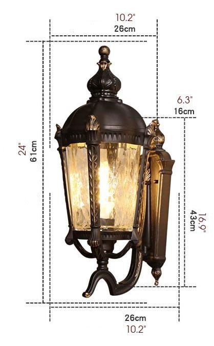 MIRODEMI® Outdoor Vintage Waterproof Wall Sconce for Courtyard, Porch image | luxury lighting | outdoor lamps | luxury decor
