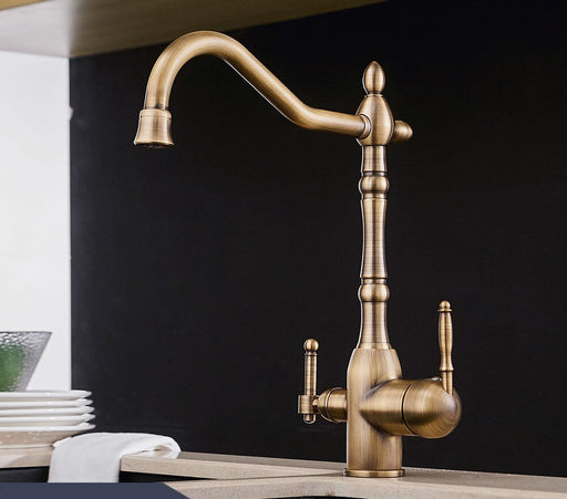 MIRODEMI® Two Handle Swivel Spout Water Purifier Sink Kitchen Faucet