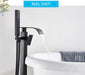 MIRODEMI® Matte Black Bathtub Shower Faucet Floor Standing Bathtub Water Mixer Tap