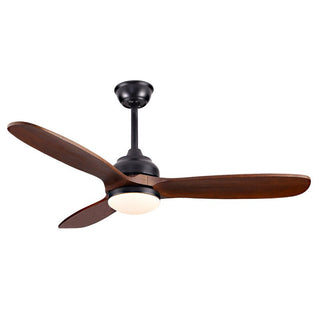 MIRODEMI® 52" Modern Solid Wood Ceiling Fan with Led Light and Remote Control image | luxury furniture | fans with lighting