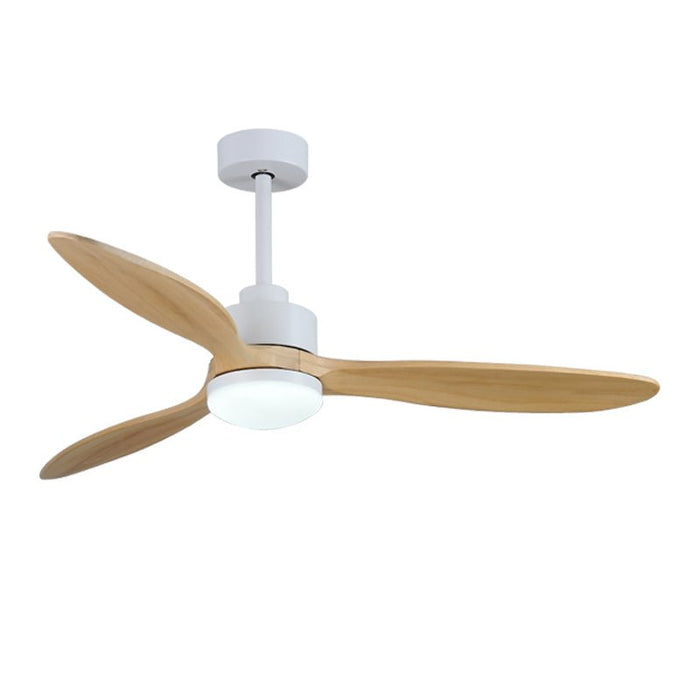 MIRODEMI® 52" Modern Wooden Ceiling Fan with Lamp and Remote Control