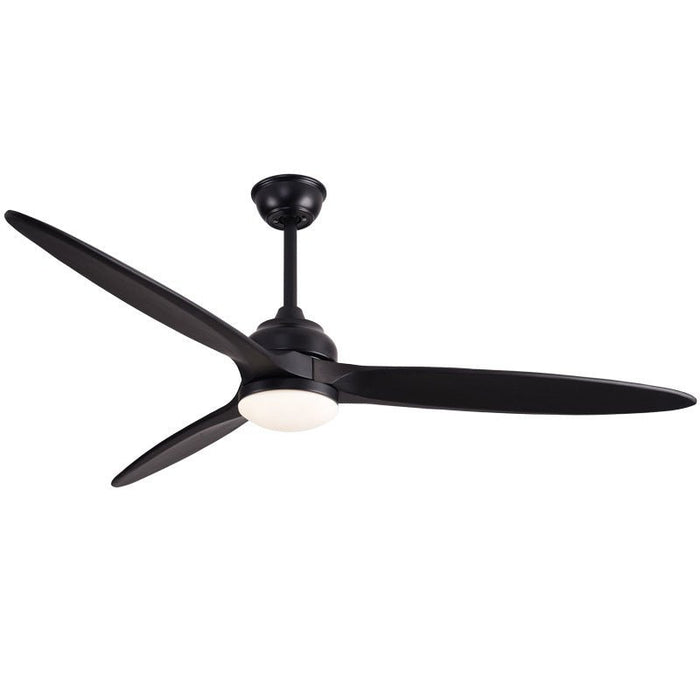 MIRODEMI® 60" Ceiling Fan with Lamp and Remote Control Made of Solid Wood