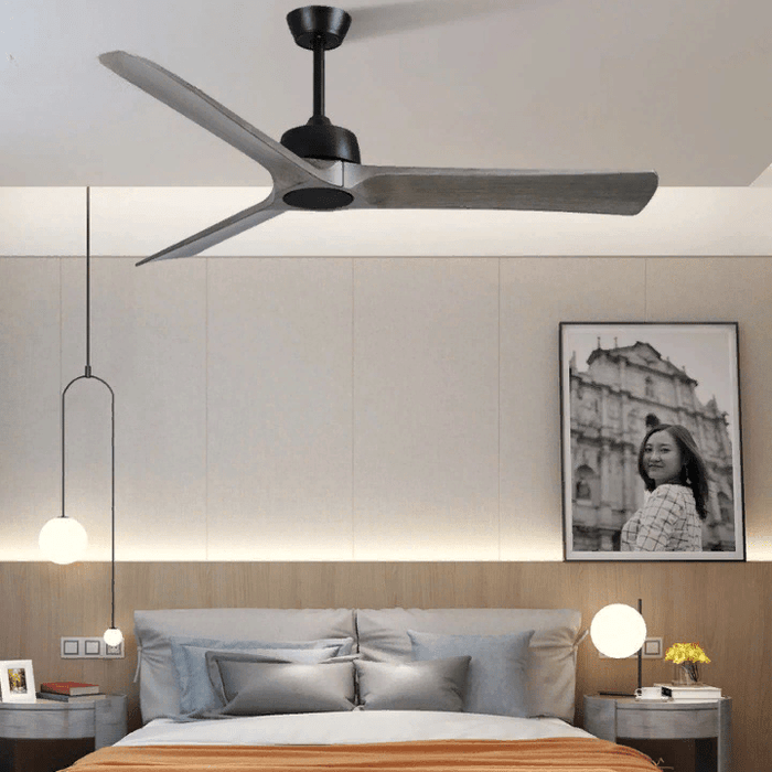 MIRODEMI® Modern Led Ceiling Fan with Remote Control made of Solid Wood