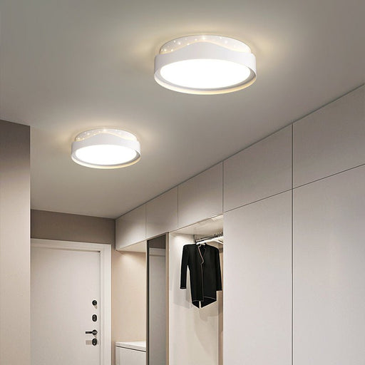 MIRODEMI® Modern Round LED Ceiling Lamp for Corridor, Bedroom, Kitchen White