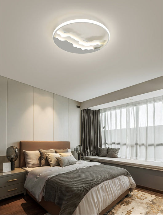 MIRODEMI® Modern Round Ceiling Lamp with Dimming for Bedroom and Kids Room