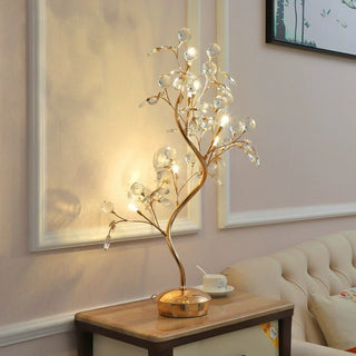 MIRODEMI® Gold Crystal LED Table Lamp in the Shape of Tree for Living Room, Bedroom image | luxury lighting | table lamps