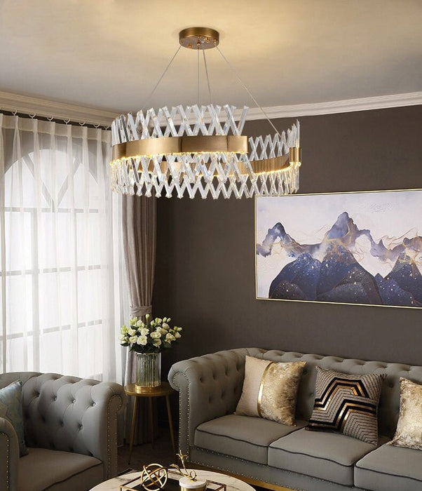 MIRODEMI® S-style Shape Design Modern Creative Hanging Led Crystal Chandelier