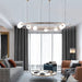 MIRODEMI® Planet Orbit Glass Ball LED Pendant Lamp for Living Room, Bedroom, Dining Room Cool light / Dia110.0cm / Dia43.3"