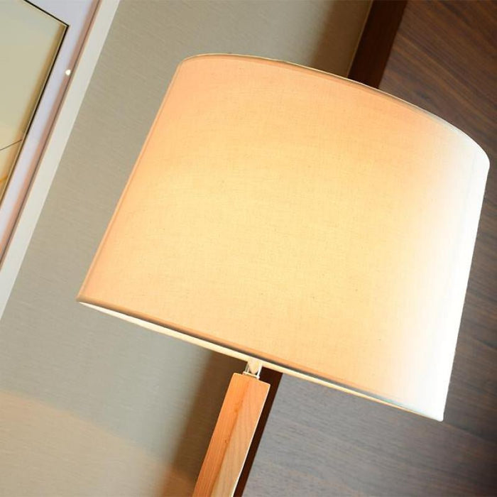 MIRODEMI® Modern Floor Lamp of Solid Wood with Light Lampshade
