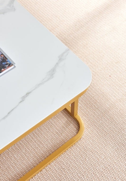 Round White Marble Modern Cocktail Table top Desk