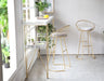 Modern Bar Stool Made of Wrought Iron with Backrest image | luxury furniture | luxury bar stools | bar stools with backrest