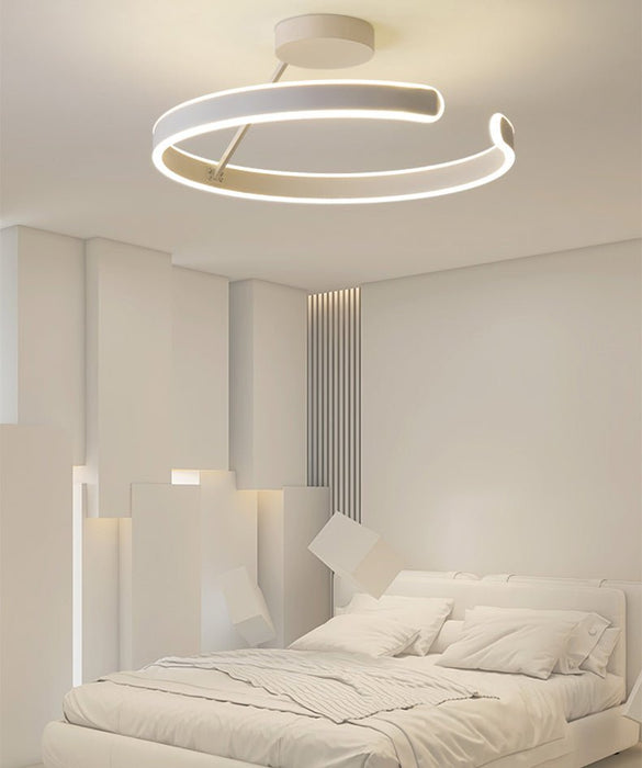 MIRODEMI® Modern LED Chandelier in the Shape of Ring for Bedroom, Living Room Brightness Dimmable / B / Dia19.7xH8.3" / Dia50.0xH21.0cm