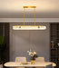 MIRODEMI® Contemporary Rectangle LED Crystal Pendant Chandelier for Dining Room image | luxury furniture | home decor
