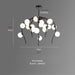 MIRODEMI® Jellyfish-Shaped Chandelier with Glass Ball Lights image | luxury lighting | jellyfish shaped chandeliers