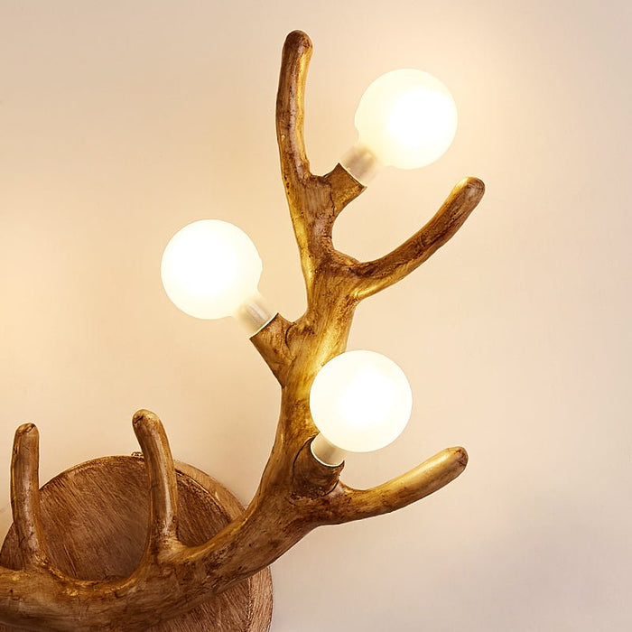 MIRODEMI® Deer Horns LED Wall Lamp with Glass Spheres for Bedroom, Living Room image | luxury lighting | deer horns lamps