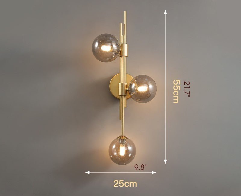MIRODEMI® Luxury Modern Minimalist Glass LED Wall Lamp for Bedroom, Living Room image | luxury lighting | luxury wall lamps