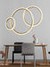 MIRODEMI® Modern Crystal LED Pendant Light in the Shape of Rings for Living Room Cool Light / Dia15.7+23.6+31.5" / Dia40.0+60.0+80.0cm