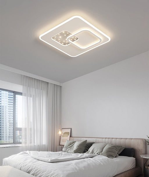 MIRODEMI® Rhomboid Minimalist Acrylic LED Ceiling Light For Living Room, Bedroom image | luxury lighting | rhomboid lamps