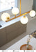 MIRODEMI® Modern Light Luxury Chandelier with Horizontal Pipe Suspension for Kitchen Warm light / 4 heads