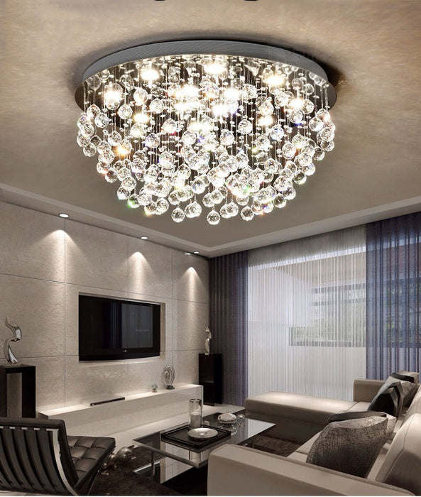 MIRODEMI® Luxury Round Crystal LED Ceiling Lamp for Living Room, Bed Room image | luxury lighting | luxury ceiling lamps