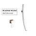 MIRODEMI® Black/Chrome/Brushed Nickel Wall/Deck Mounted Basin Faucet Brushed Nickel / Wall Mounted